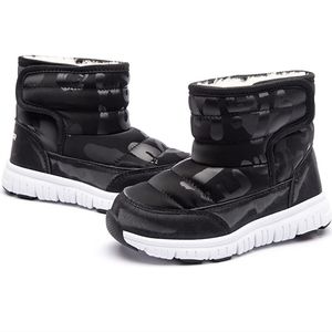 WATERPROOF-boys girls snow boot features durable textile upper for water size 6